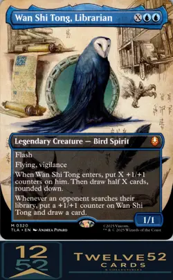 MTG - TLA - #320 Wan Shi Tong, Librarian Borderless Mythic Near Mint or Better - Image 1