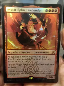 MTG Avatar Roku, Firebender Avatar:The Last Airbender Eternal-Legal Foil Mythic - Image 1