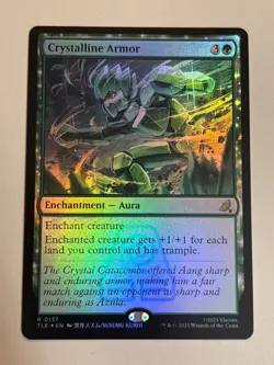 Crystalline Armor (FOIL) TLE Avatar: the Last Airbender MTG - Image 1