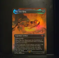 The One Ring 0451 Borderless Foil - Mythic - Lord of the Rings LOTR MTG JY - Image 1