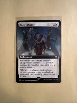 MTG Norn’s Decree ONC 047 R NM Extended Art Regular - Image 1