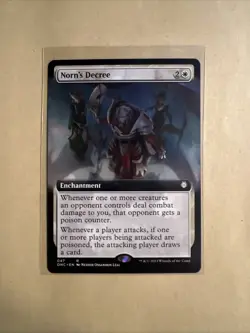 MTG Norn’s Decree ONC 047 R NM Extended Art Regular - Image 2