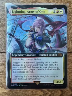 Magic Final Fantasy Lightning, Army of One (EXTENDED ART FOIL) M 0498 - Image 1