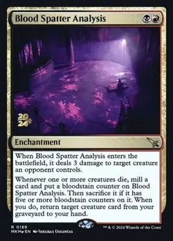 2x Blood Spatter Analysis - Foil Prerelease Promo MKM NM MTG - Image 1