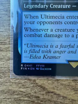 Magic MTG Final Fantasy - Ultimecia, Temporal Threat EXTENDED ART FOIL FIN R 441 - Image 2