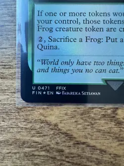 Magic MTG Final Fantasy - Quina, Qu Gourmet EXTENDED ART FOIL FIN U 471 - Image 2