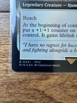 Magic MTG Final Fantasy - Rosa, Resolute White Mage EXTENDED ART FOIL R 0431 - Image 2