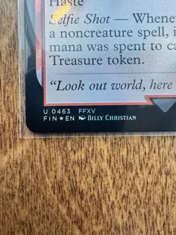 Magic MTG Final Fantasy - Prompto Argentum EXTENDED ART FOIL 463 - Image 2