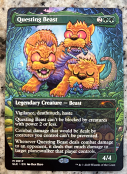 MTG Secret Lair Encyclopedia of Magic the Gathering Questing Beast RARE (c) - Image 1
