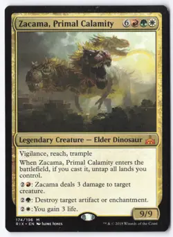 Zacama, Primal Calamity M Rivals of Ixalan 174 NM - Image 1