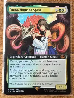 Magic MTG Final Fantasy - Yuna, Hope of Spira EXTENDED ART FOIL 0517 - Image 1