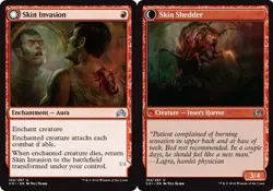 4x Skin Invasion // Skin Shedder ~ Near Mint Shadows over Innistrad MTG Magic x4 - Image 1