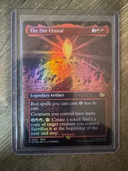 Magic The Gathering Final Fantasy Borderless Foil The Fire Crystal #0337 - Image 1