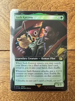 Magic MTG Final Fantasy - Sazh Katzroy EXTENDED ART FOIL 0472 - Image 1