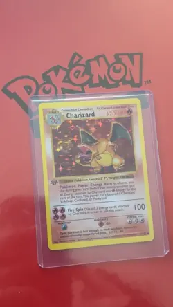 Charizard 1st Edition Base Set Holo 4/102 MINT Pokemon Card - Image 1
