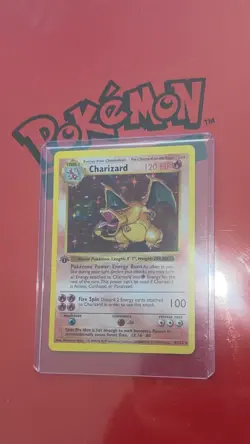 Charizard 1st Edition Base Set Holo 4/102 MINT Pokemon Card - Image 2