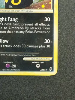 Umbreon 22/95 | Call of Legends | Pokemon TCG | Holo Rare | MP - Image 4
