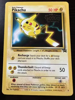 Pikachu Wizards Black Star Movie Promo Pokemon TCG - Image 1
