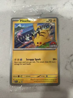 Pokemon TCG Pikachu 2024 World Championships SVP EN 190 Promo Exclusive Sealed - Image 1