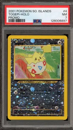 Pokemon Togepi Southern Islands Holo Promo #4 PSA 7 - Image 1