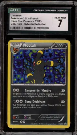 Pokemon Umbreon (Noctali) Sylveon Coll. Black Star FRENCH Holo Promo BW93 CGC 7 - Image 1