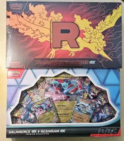 Pokemon Team Rocket's Moltres ex Ultra Collection UPC & Salamence & Reshiram Ex - Image 2