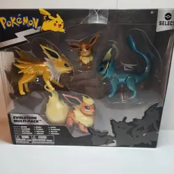 NIB Pokemon Eevee Evolution Multi-Pack Figure Set - Image 1