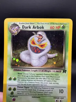 Pokemon TCG Dark Arbok 2/82 Team Rocket Holo Unlimited - Damaged - Image 3