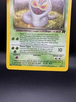 Pokemon TCG Dark Arbok 2/82 Team Rocket Holo Unlimited - Damaged - Image 4