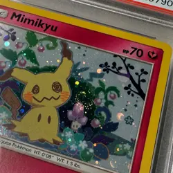 🟣 2019 POKEMON SM BLACK STAR PROMO SWIRL #SM163 MIMIKYU HOLO PSA 10 GEM MINT - Image 3
