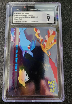 2000 Topps Pokemon the Movie 2000 Battle In The Skies Silver Foil #45 CGC 9 - Image 1