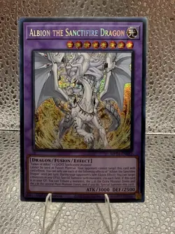 Albion The Sanctifire Dragon MP24-EN082 Prismatic Secret Rare NM 1st Ed YuGiOh! - Image 1
