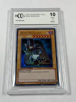 BCCG 10 Beckett Dark Magician LC01-EN005 Ultra Rare Promo *3569 Yugioh - Image 1