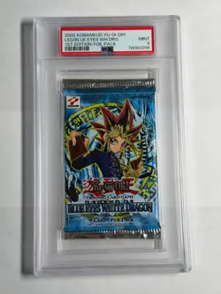 PSA 9 LOB Legend Of Blue Eyes White Dragon Booster Pack 1st edition *4206 Yugioh - Image 1