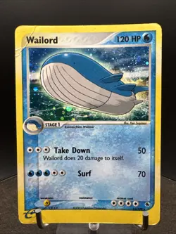 Wailord 14/109 Ex Ruby and Sapphire Holo English Pokemon Card TCG - Image 1