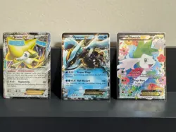 3 B&W Era EX Pokemon Cards-Shaymin EX Legendary Treasures, Kyurem EX, Jarachi EX - Image 1