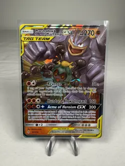Marshadow & Machamp GX 82/214 SM Unbroken Bonds Full Art NM Pokemon TCG Card - Image 1