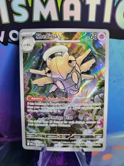 Shedinja 144/132 Illustration Rare Pokemon Card Mega Evolution Pack Fresh Mint - Image 1