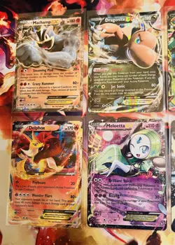 Pokemon TCG XY Ex Full Art Holo 6 Card Lot Dragonite Venusaur Meloetta - Image 2