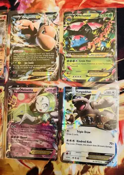 Pokemon TCG XY Ex Full Art Holo 6 Card Lot Dragonite Venusaur Meloetta - Image 3