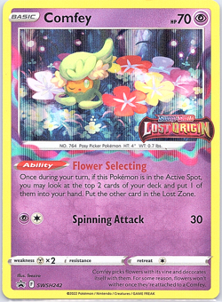 Comfey - (Prerelease) SWSH242 SWSH: Sword & Shield Promo Cards Holo - Image 1
