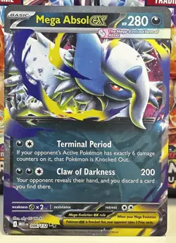 Pokemon Mega Evolution TCG Double Rare Foil Card - Mega Absol EX (086/132) - Image 1