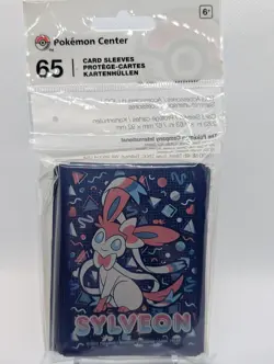 Sylveon Pokemon Card Pokemon Center Exclusive Card Sleeves 65 Ct Sealed - Image 1