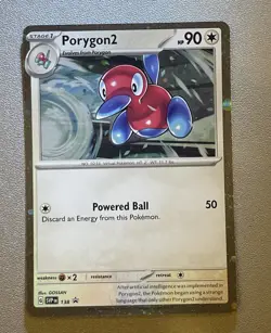 Porygon2 SVP 138 Pokemon Scarlet & Violet Black Star Promo Cosmos Holo Card - Image 1
