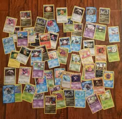 Vintage Pokemon TCG 300+ CARD LOT COMMON UNCOMMON GUARANTEED RARE + HOLO CARDS - Image 1