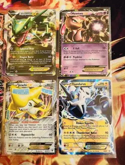 Pokemon TCG B&W XY Era Ex Full Art Holo Legendaries 6 Card Lot Rayquaza Mewtwo - Image 3