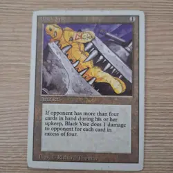 MTG Black Vise Magic The Gathering Artifact Card Revised - Image 1