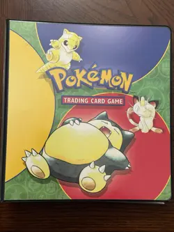 Vintage Pokemon Card Binder Lot 338 Cards WotC Base Set Holo & Non Holo Rare - Image 1