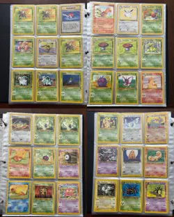 Vintage Pokemon Card Binder Lot 338 Cards WotC Base Set Holo & Non Holo Rare - Image 5