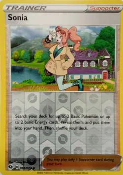 065/073 SONIA REVERSE HOLO CHAMPIONS PATH POKEMON CARD - Image 1